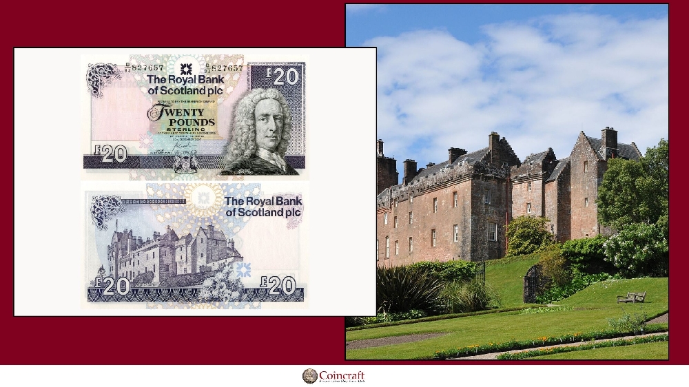 Scottish Banknote Featuring the Brodick Castle - Coincraft